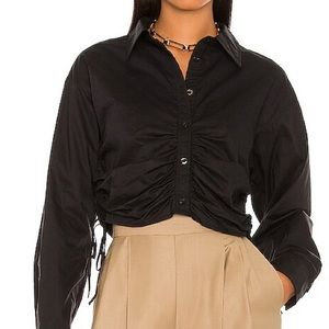 L’Academie Black Lena Blouse